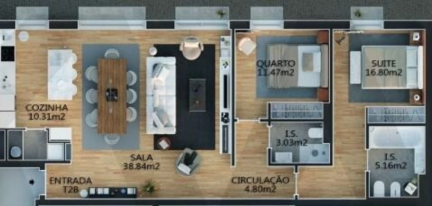 Apartamento T2 para Venda em Campolide Foto 12