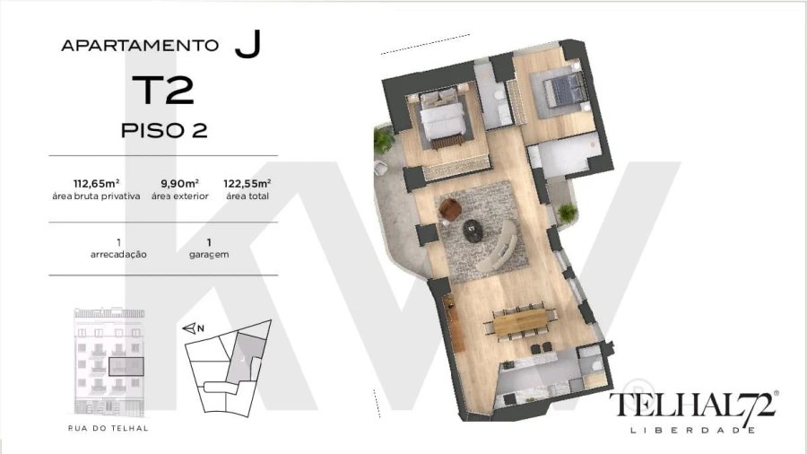 Apartamento T2 para Venda em Santo António Foto 39