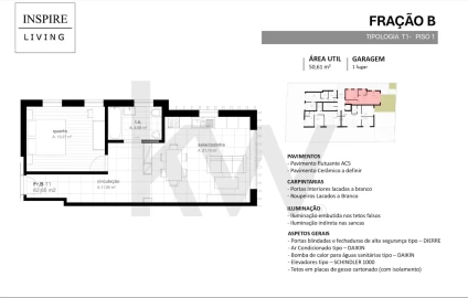 Apartamento T1 para Venda em Viseu