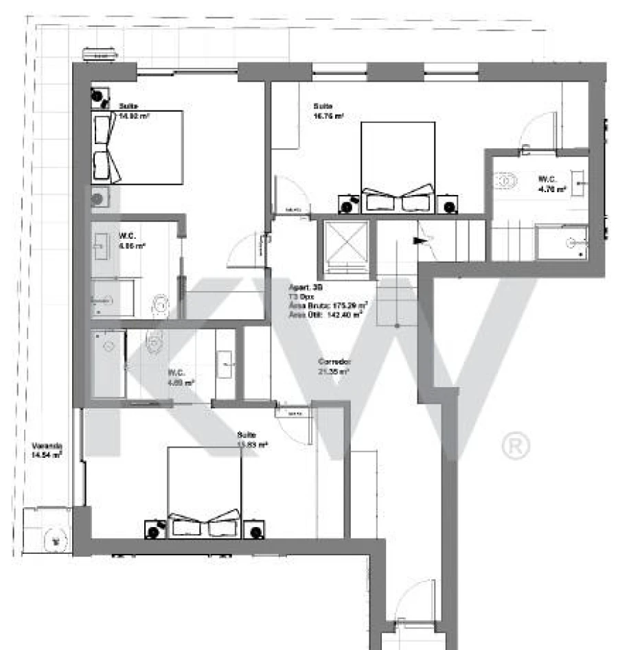 Apartamento T3 para Venda em Requeixo, Nossa Senhora de Fátima e Nariz Foto 7