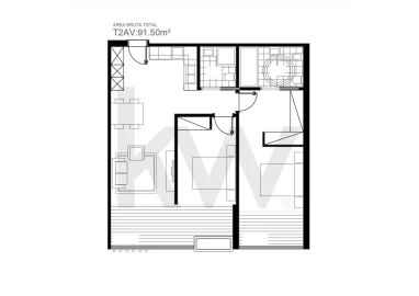 Apartamento T2 para Venda em São Martinho