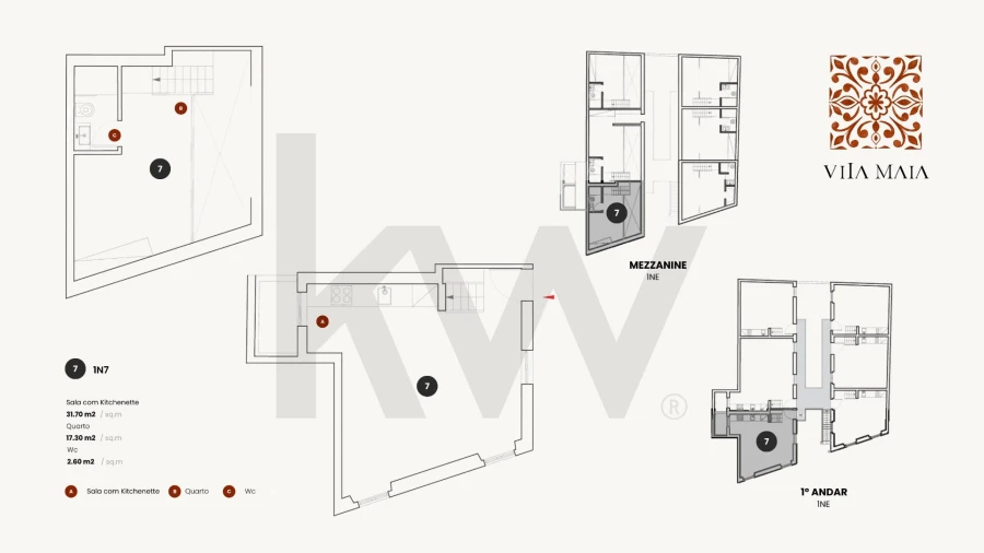Apartamento T1 para Venda em Campolide Planta 1