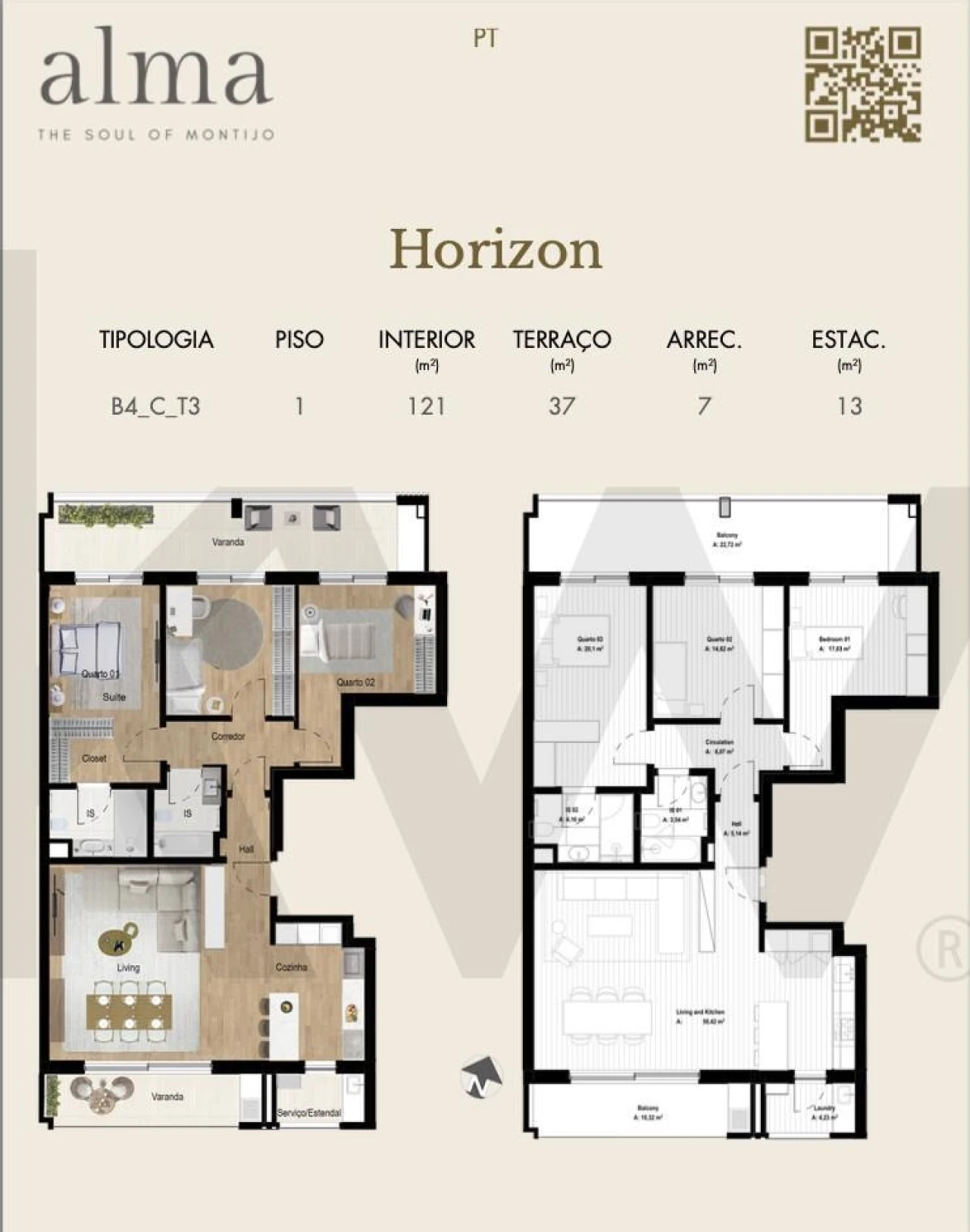 Apartamento T3 para Venda em Montijo e Afonsoeiro Foto 12