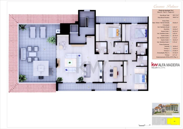 Apartamento T3 para Venda em Funchal (Se) Foto 3