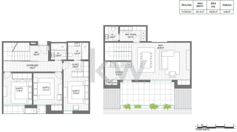 Apartamento T3 para Venda em Santa Joana
