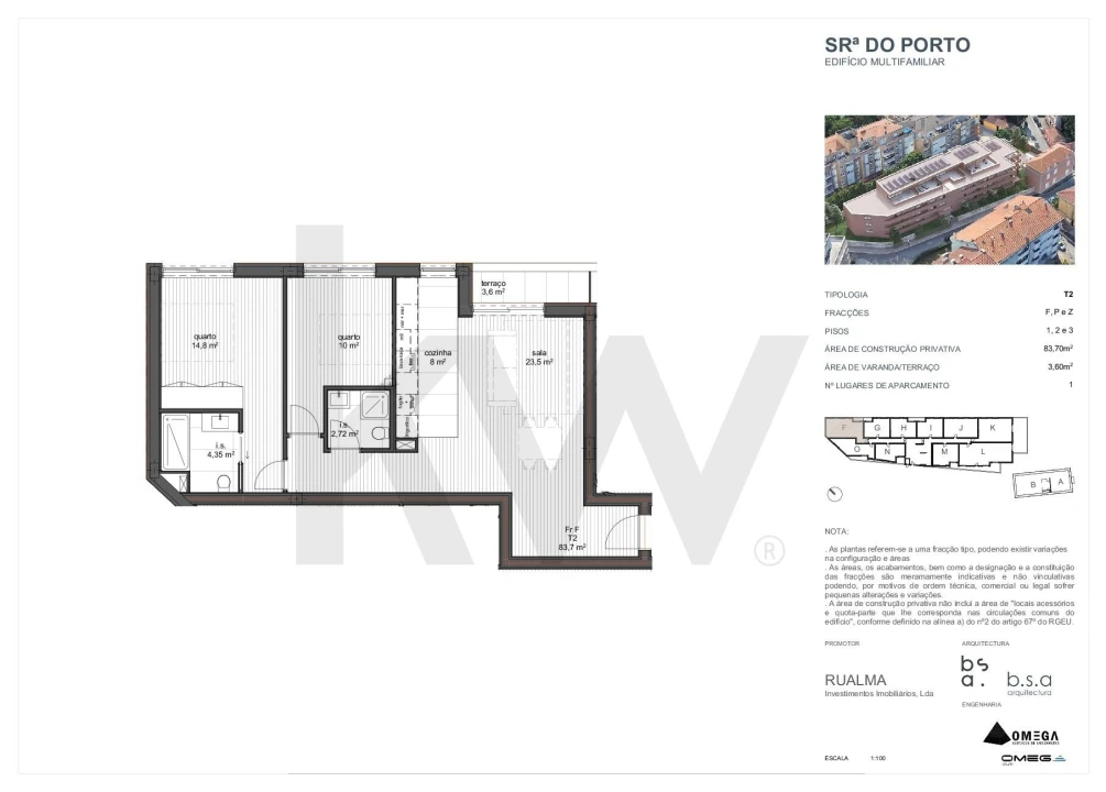 Apartamento T2 para Venda em Ramalde Foto 10