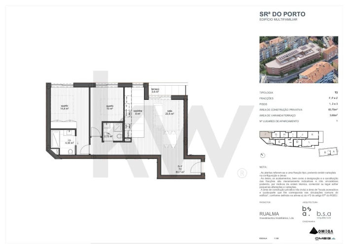 Apartamento T2 para Venda em Ramalde Foto 10