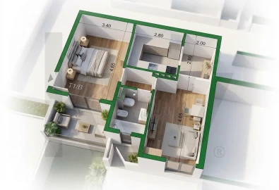 Apartamento T1 para Venda em Portimão