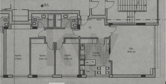 Apartamento T3 para Arrendamento em Ramalde