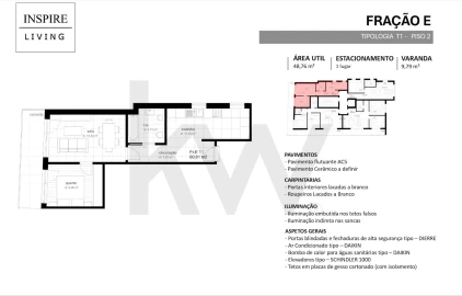 Apartamento T1 para Venda em Viseu
