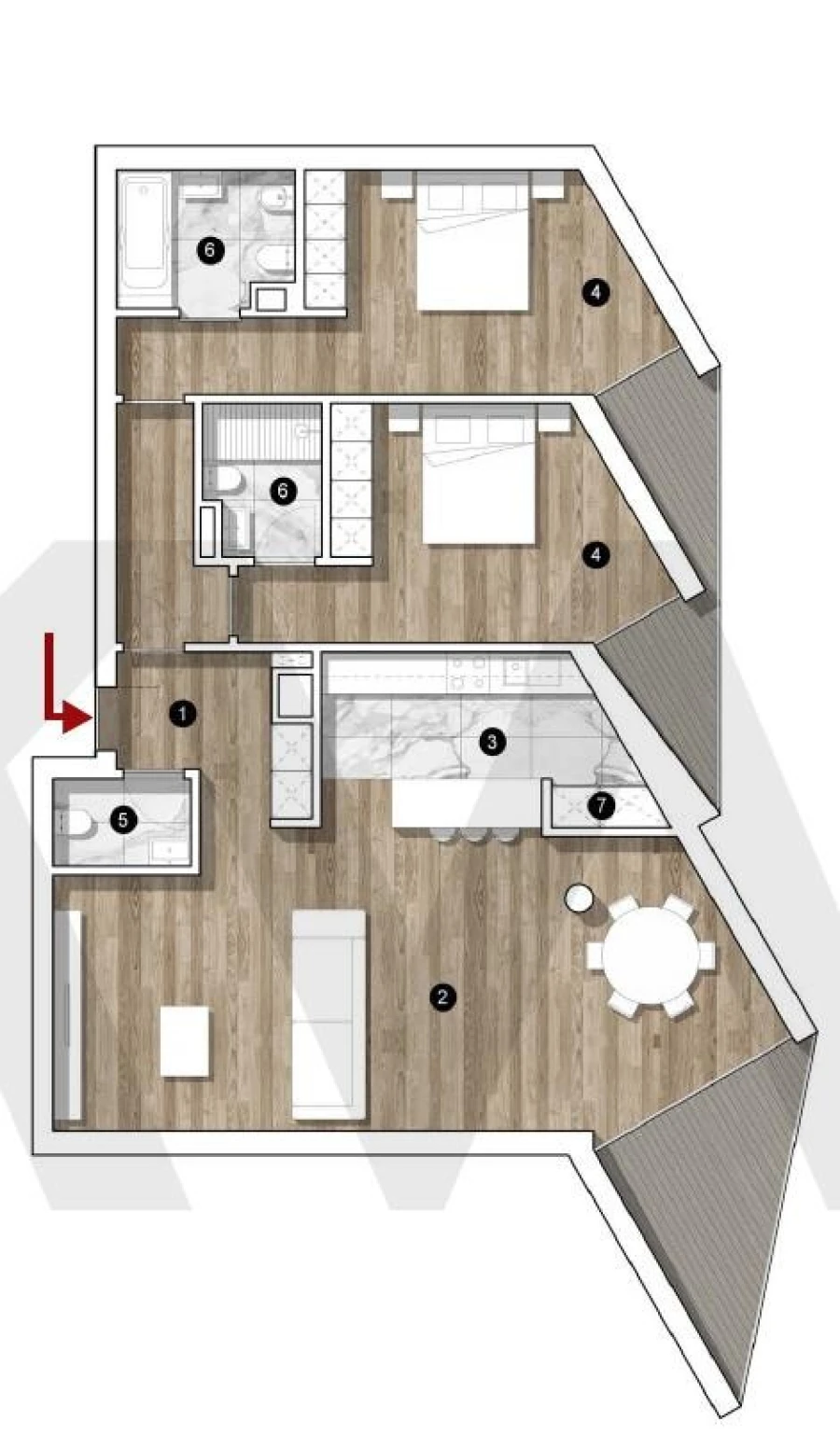Apartamento T2 para Venda em Olhão Foto 38
