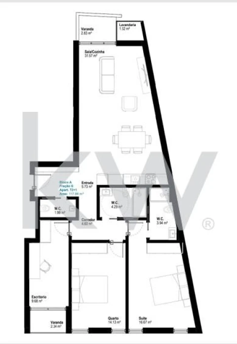 Apartamento T2 para Venda em Esgueira