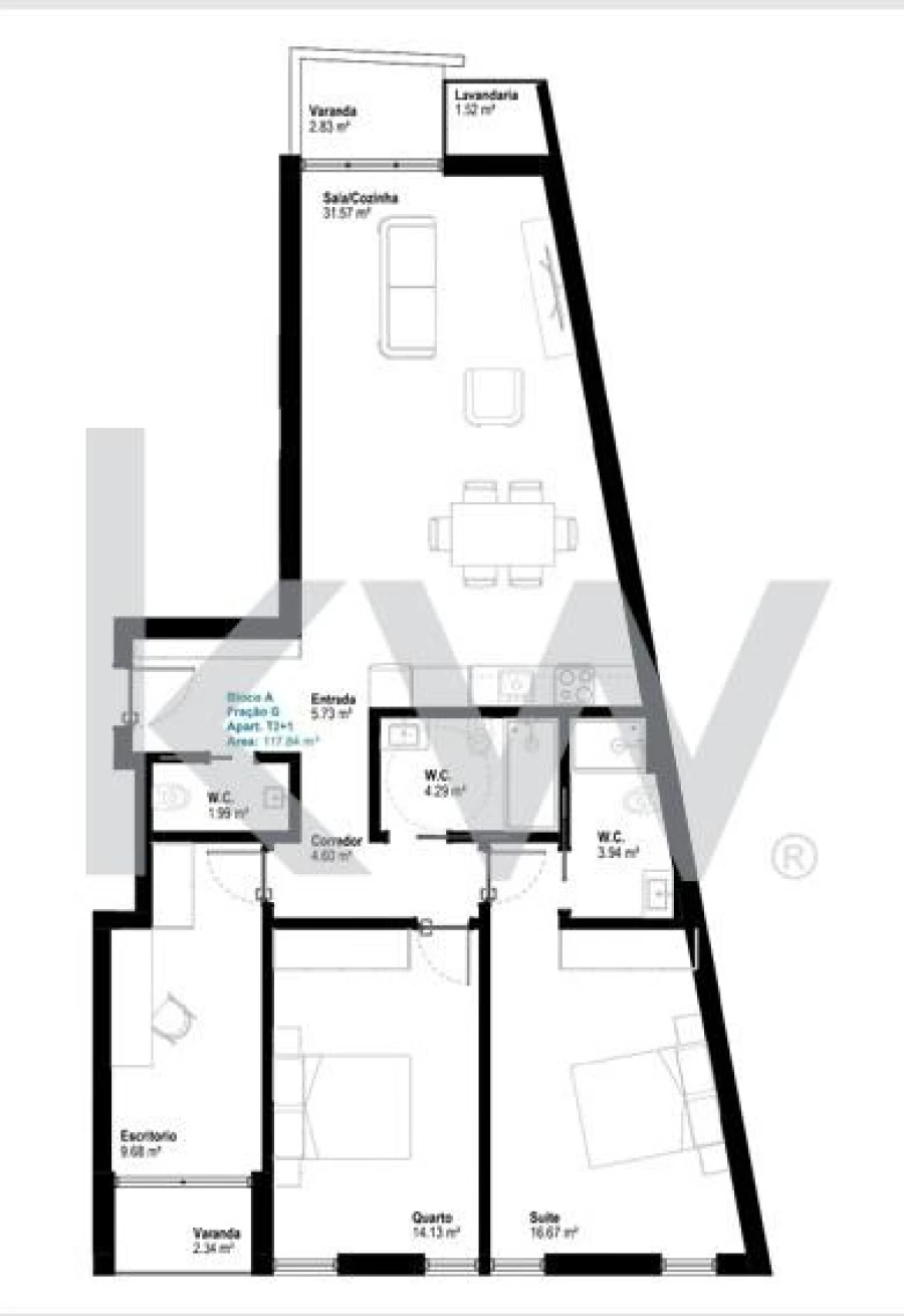 Apartamento T2 para Venda em Esgueira Foto 8