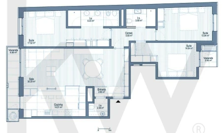 Apartamento T3 para Venda em Mafamude e Vilar do Paraíso