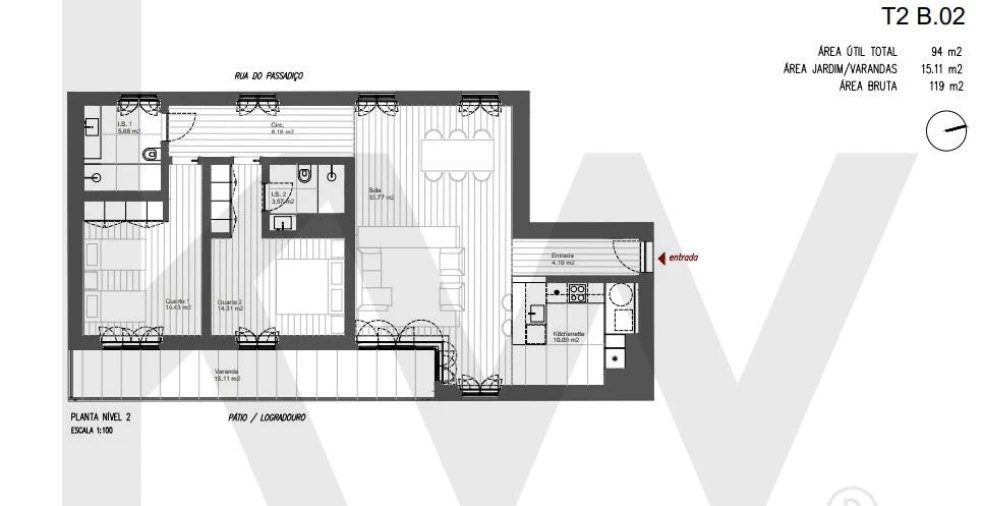 Apartamento T2 para Venda em Santo António Foto 17