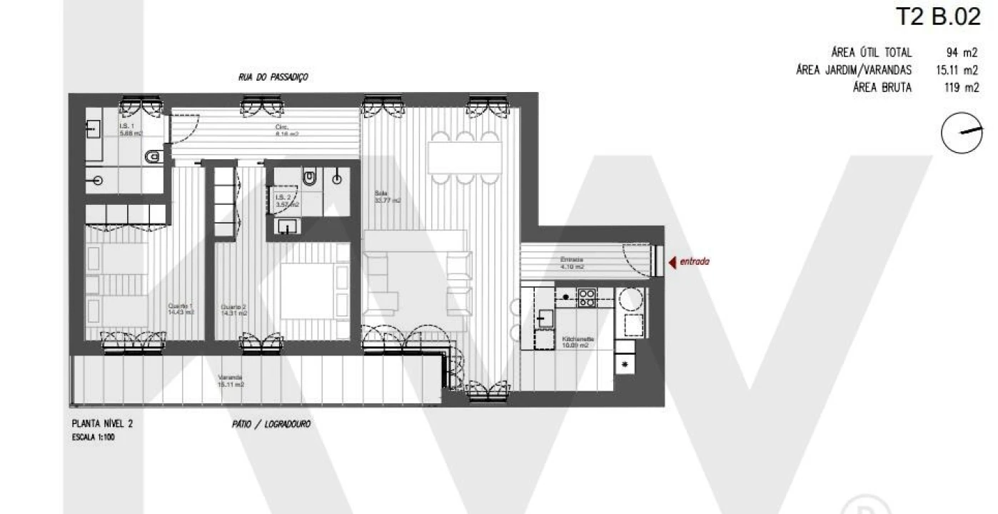 Apartamento T2 para Venda em Santo António Foto 17
