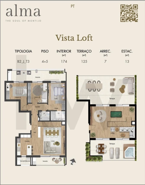 Apartamento T3 para Venda em Montijo e Afonsoeiro