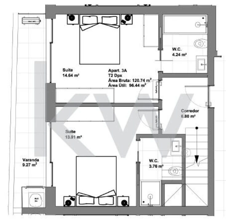 Apartamento T2 para Venda em Requeixo, Nossa Senhora de Fátima e Nariz Foto 7