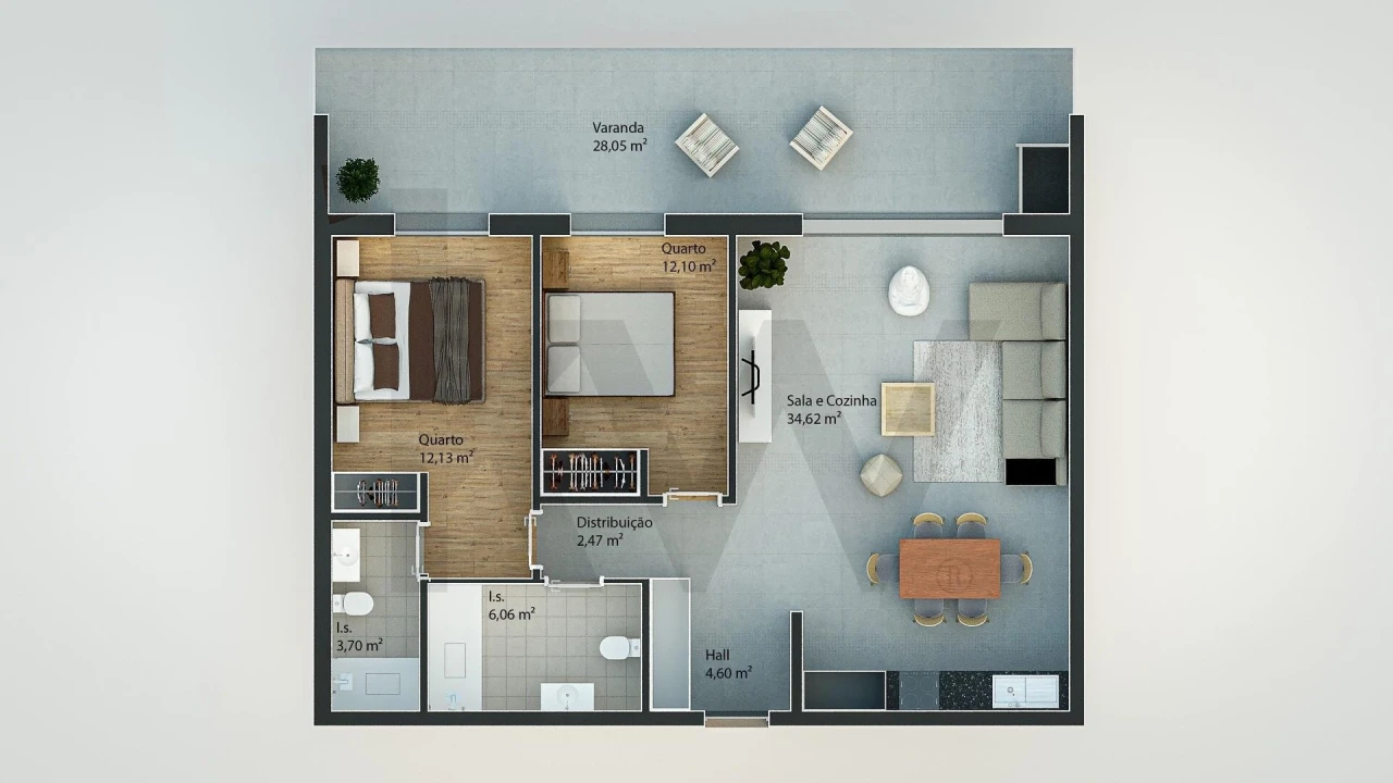 Apartamento T2 para Venda em Nazare Foto 8