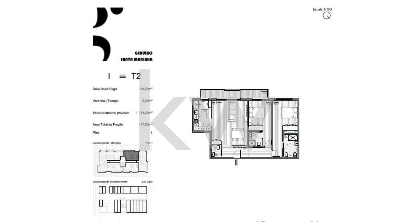 Apartamento T3 para Venda em Santa Marinha e São Pedro da Afurada Foto 19