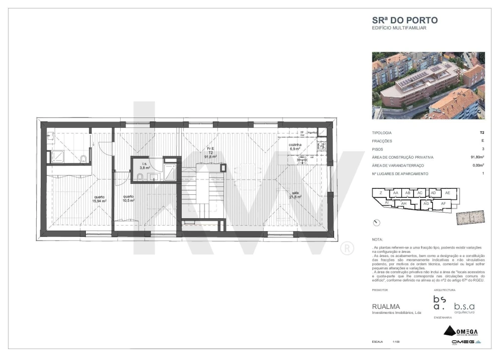 Apartamento T2 para Venda em Ramalde Foto 10
