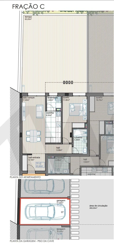 Apartamento T1 para Venda em São Mamede de Infesta e Senhora da Hora