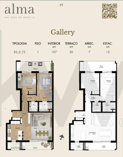 Apartamento T2 para Venda em Montijo e Afonsoeiro