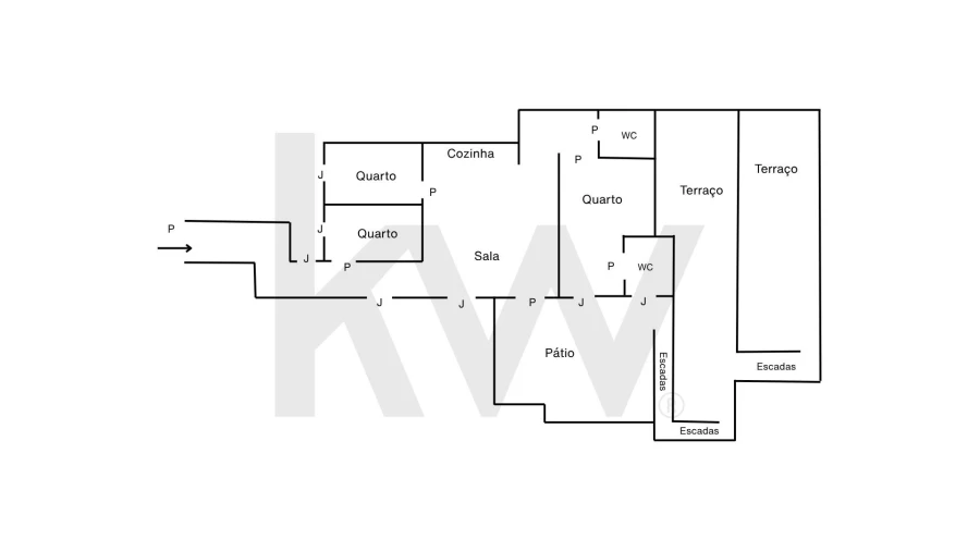 Apartamento T3 para Arrendamento em Misericórdia Planta 1