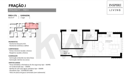 Apartamento T1 para Venda em Viseu