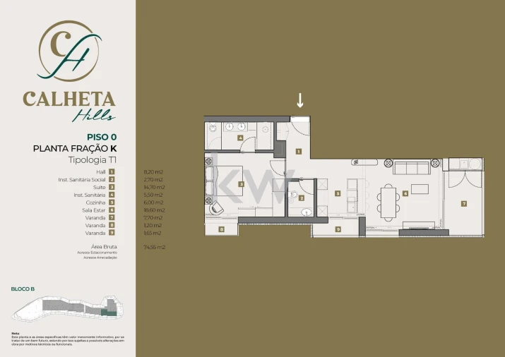 Apartamento T1 para Venda em Arco da Calheta Foto 10