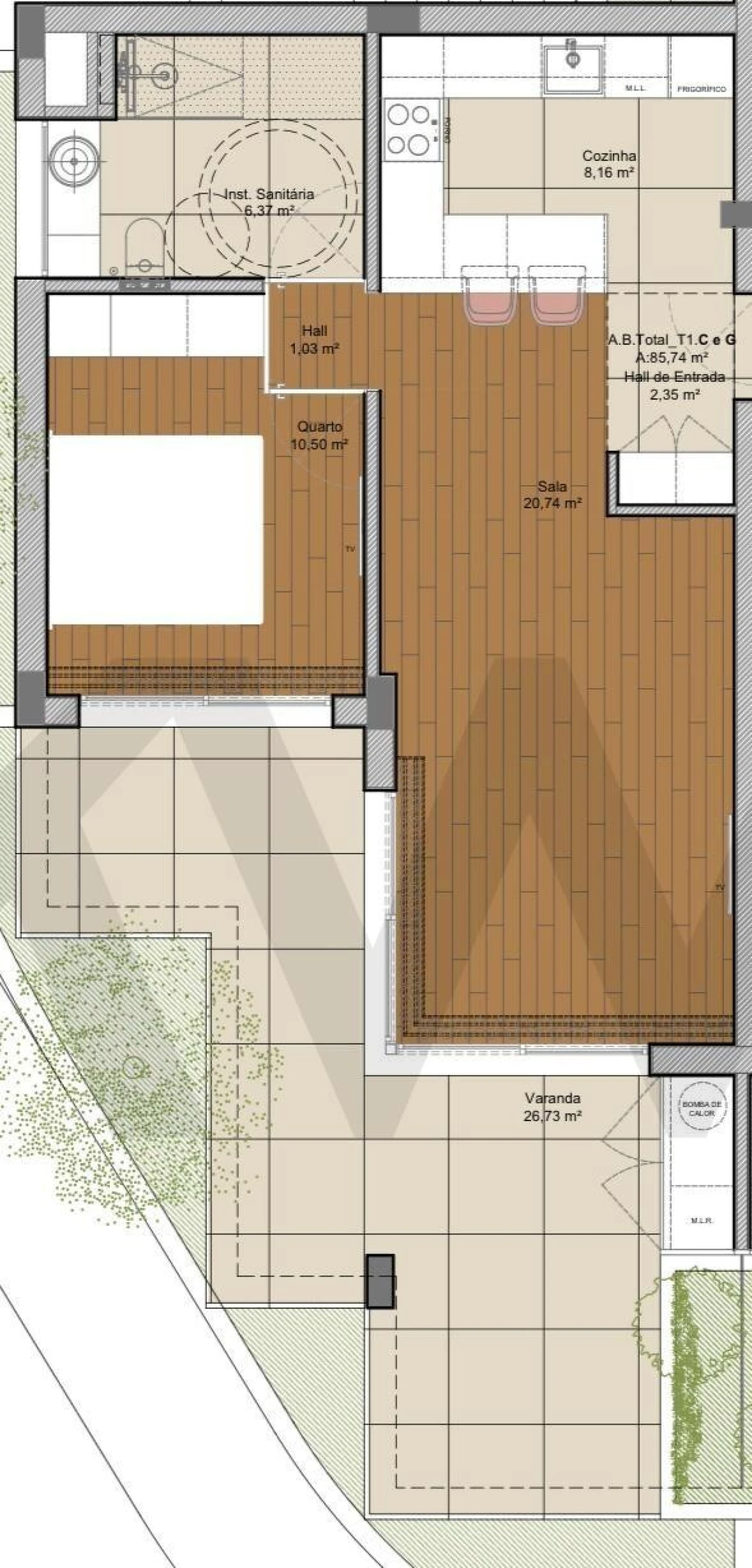 Apartamento T1 para Venda em São Martinho Foto 10