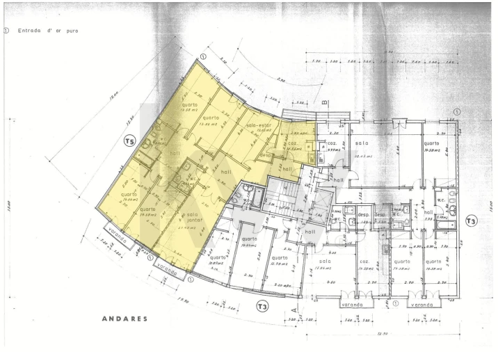 Apartamento T4 para Venda em Romeira e Várzea Planta 1