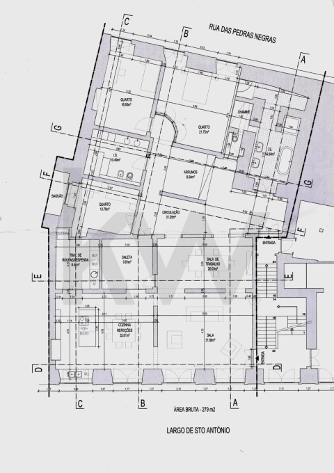 Apartamento T3 para Venda em Santa Maria Maior