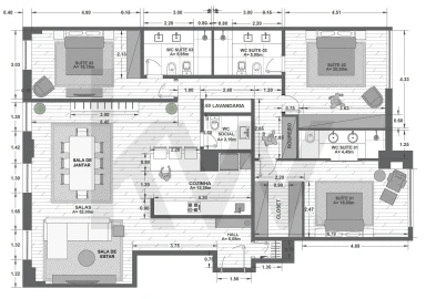 Apartamento T3 para Venda em Santo António