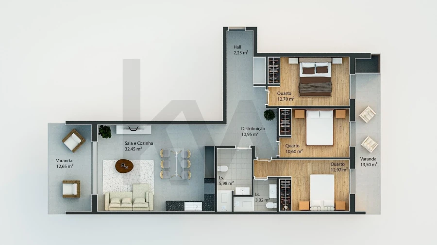 Apartamento T3 para Venda em Nazare Foto 9