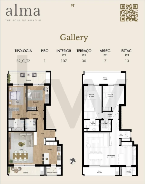Apartamento T2 para Venda em Montijo e Afonsoeiro