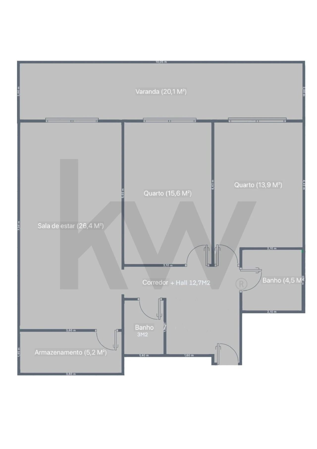Apartamento T2 para Venda em Porches Foto 21