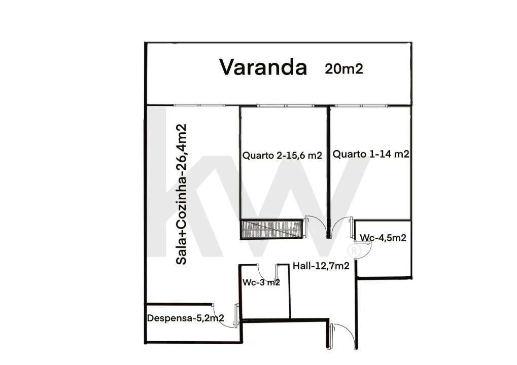 Apartamento T2 para Venda em Porches Foto 20