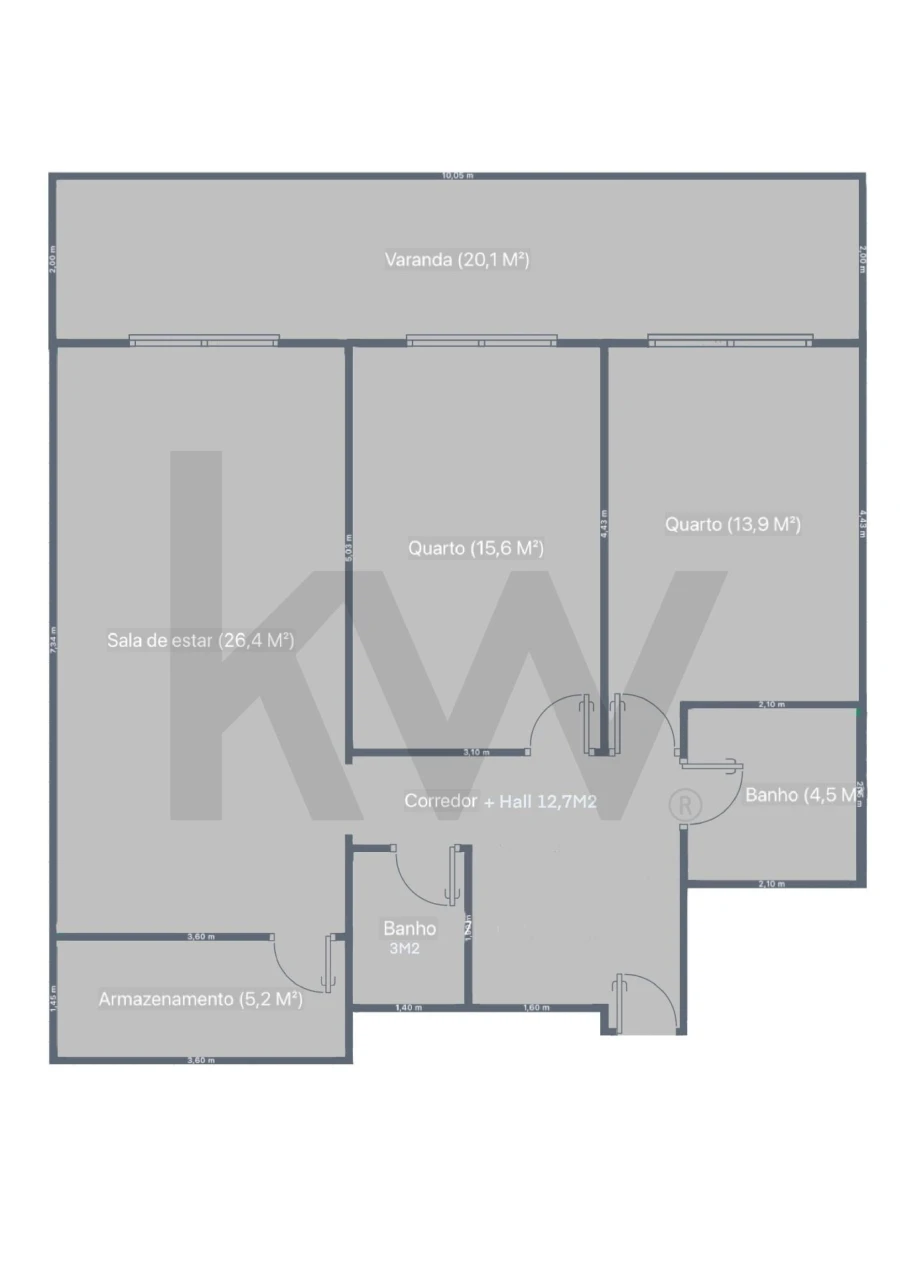 Apartamento T2 para Venda em Porches Foto 21