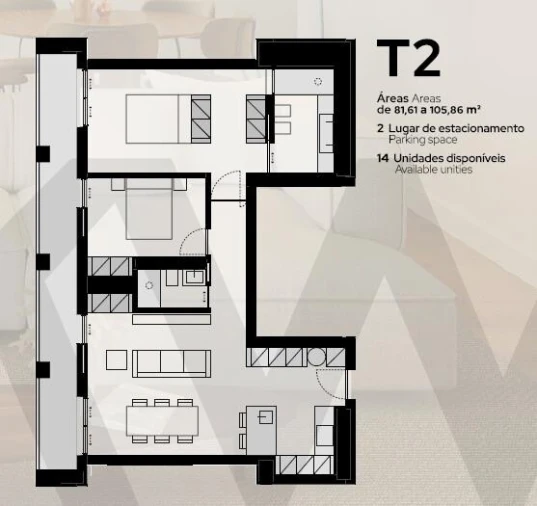 Apartamento T2 para Venda em Requeixo, Nossa Senhora de Fátima e Nariz Foto 16