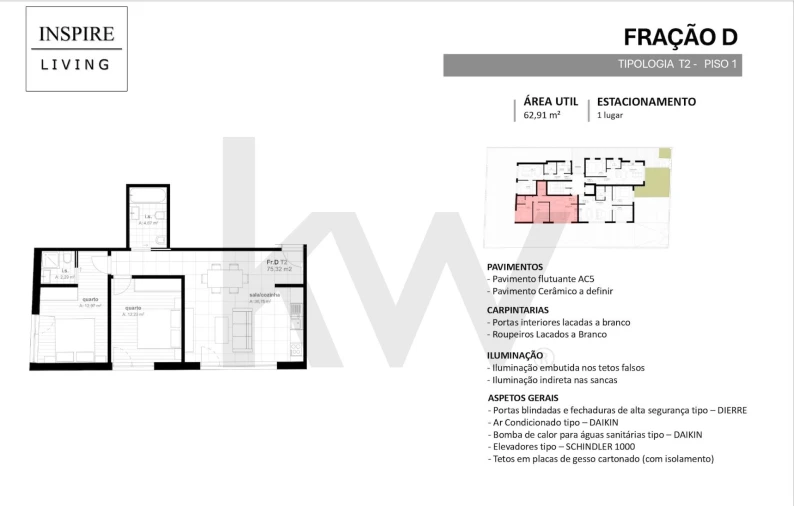 Apartamento T2 para Venda em Viseu Foto 10