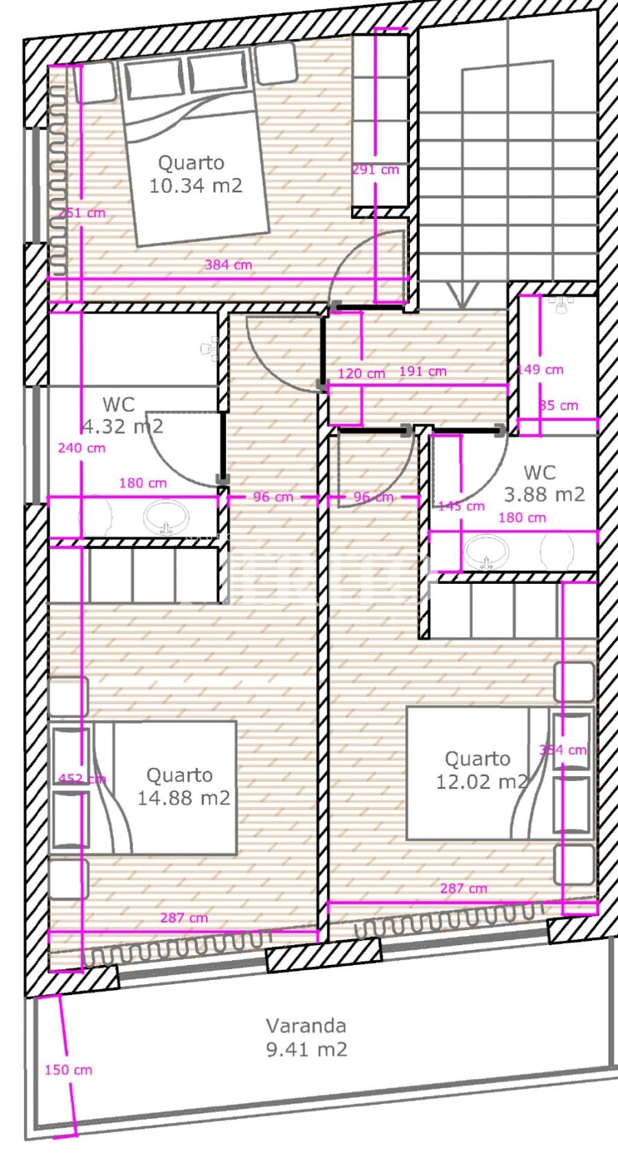 Moradia T3 para Venda em Lamas Foto 16