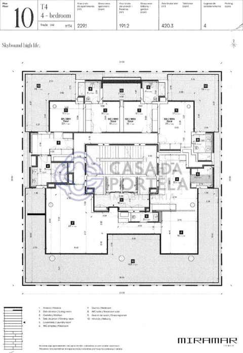 Apartamento T4 para Venda em Aldoar, Foz do Douro e Nevogilde