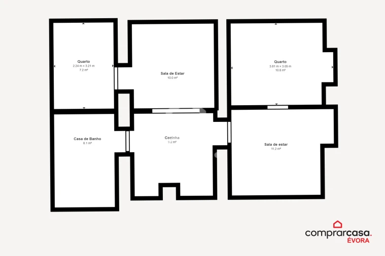 Moradia T2 para Venda em Santa Barbara de Padrões Foto 11