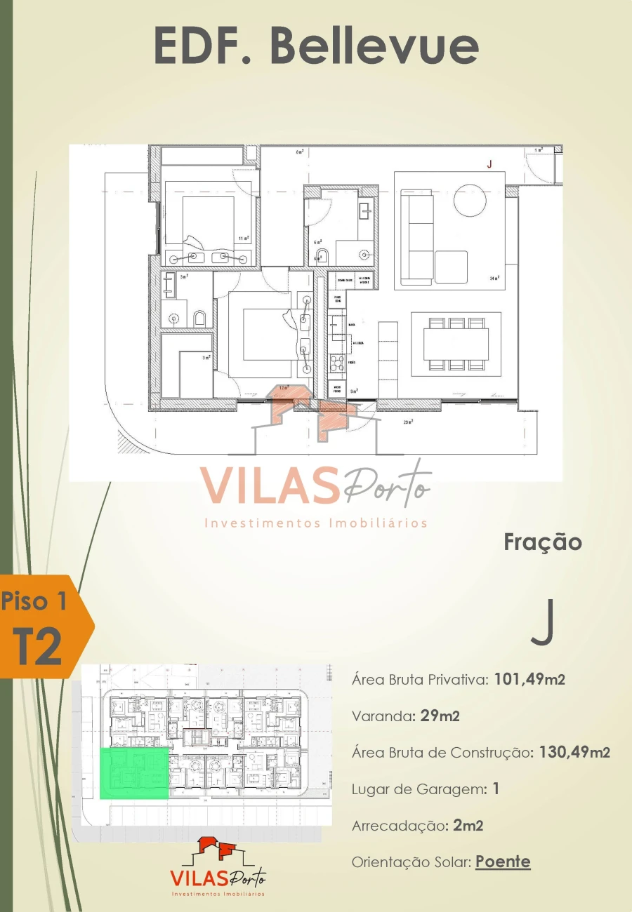 Apartamento T2 para Venda em Meixomil Foto 11