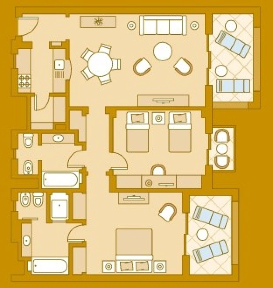 Apartamento T2 para Venda em Albufeira e Olhos de Água Planta 1
