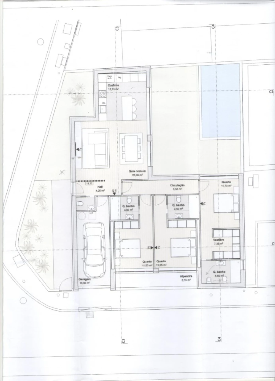 Moradia T3 para Venda em Vilar de Mouros Planta 1