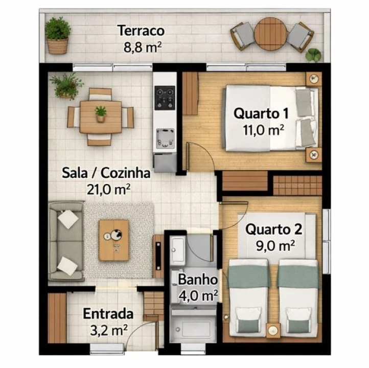 Moradia T2 para Venda em Melres e Medas Foto 7