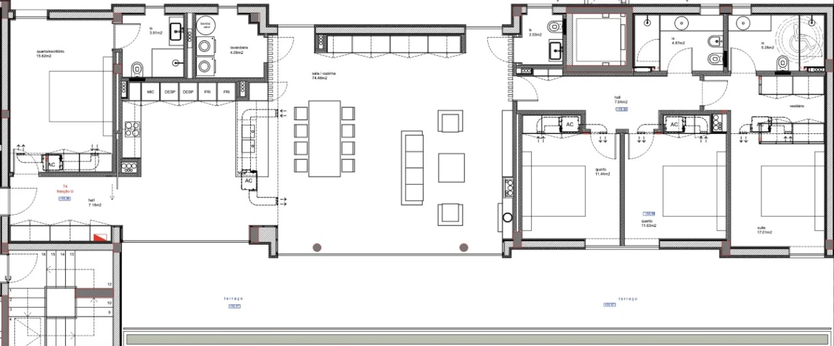Apartamento T4 para Venda em São Bernardo Planta 1