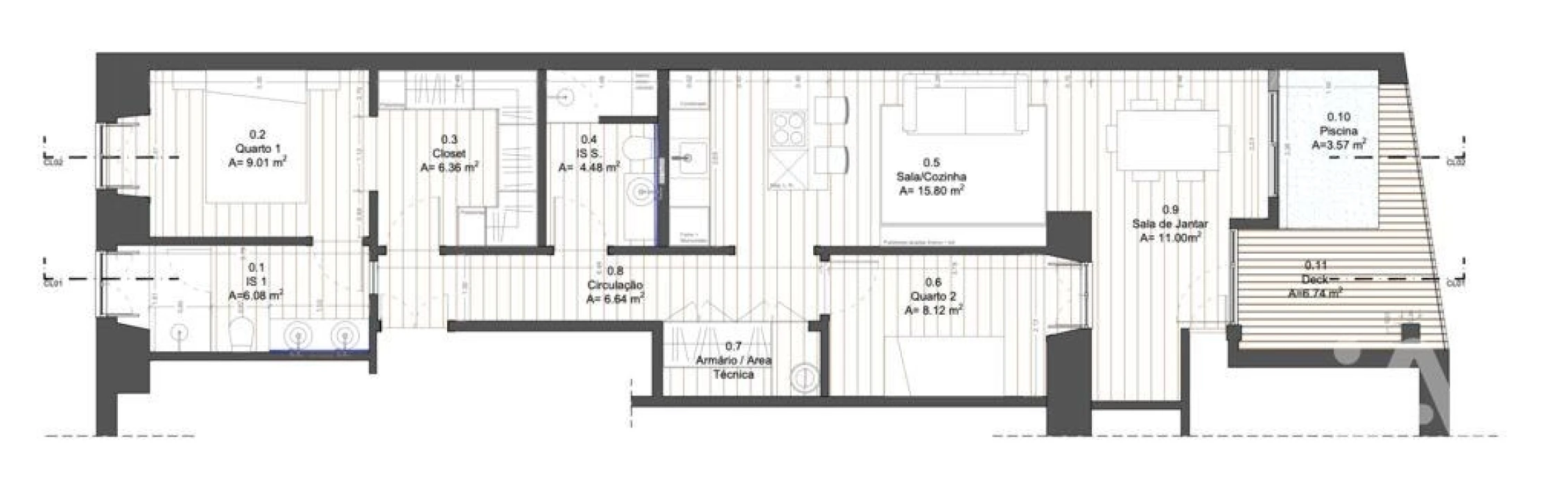 Apartamento T2 para Venda em Estrela Foto 20